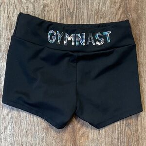 GK Black Gymnastics Kids Shorts | Youth XS / 6x-7